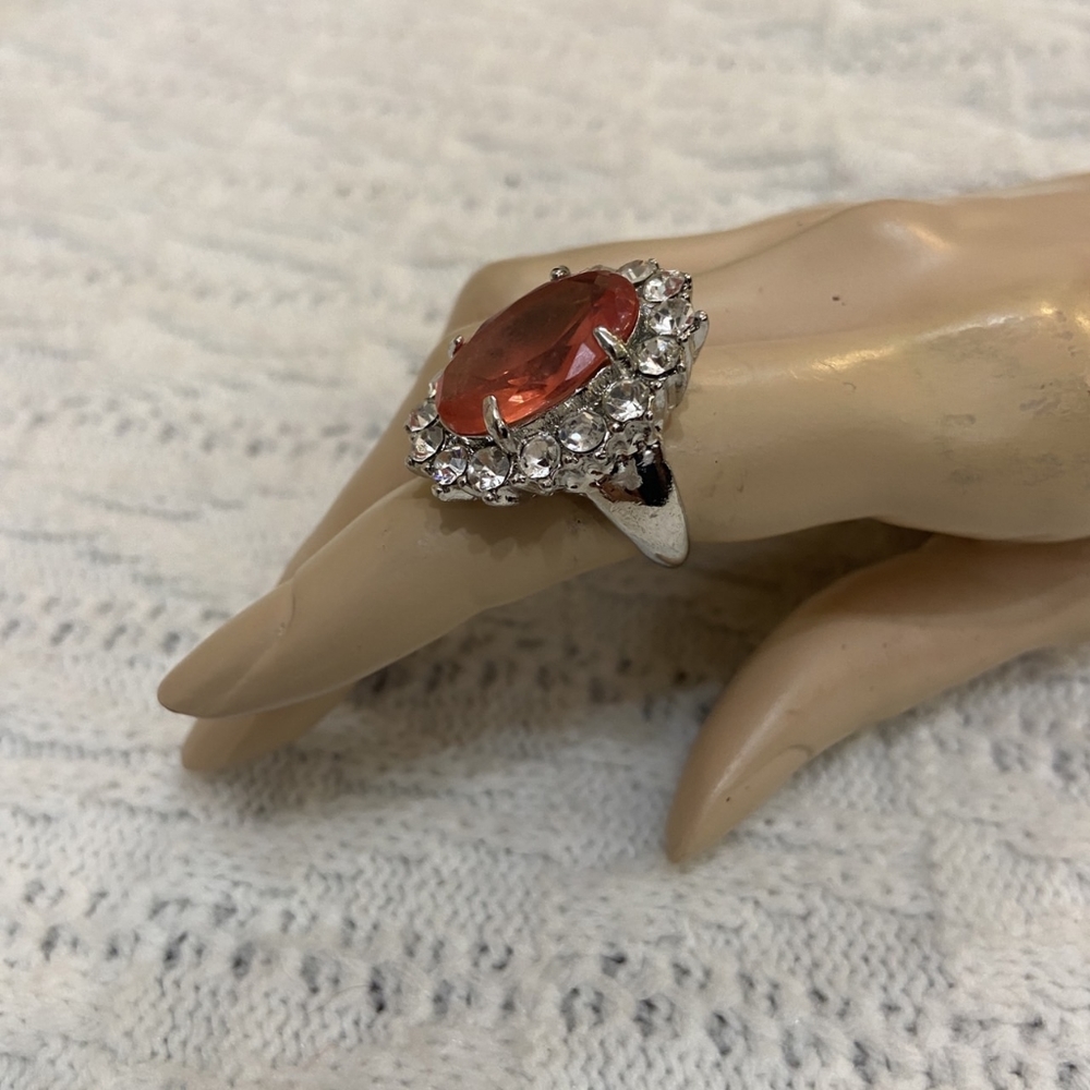Pink Sapphire Princess Ring - Picture 2 of 6